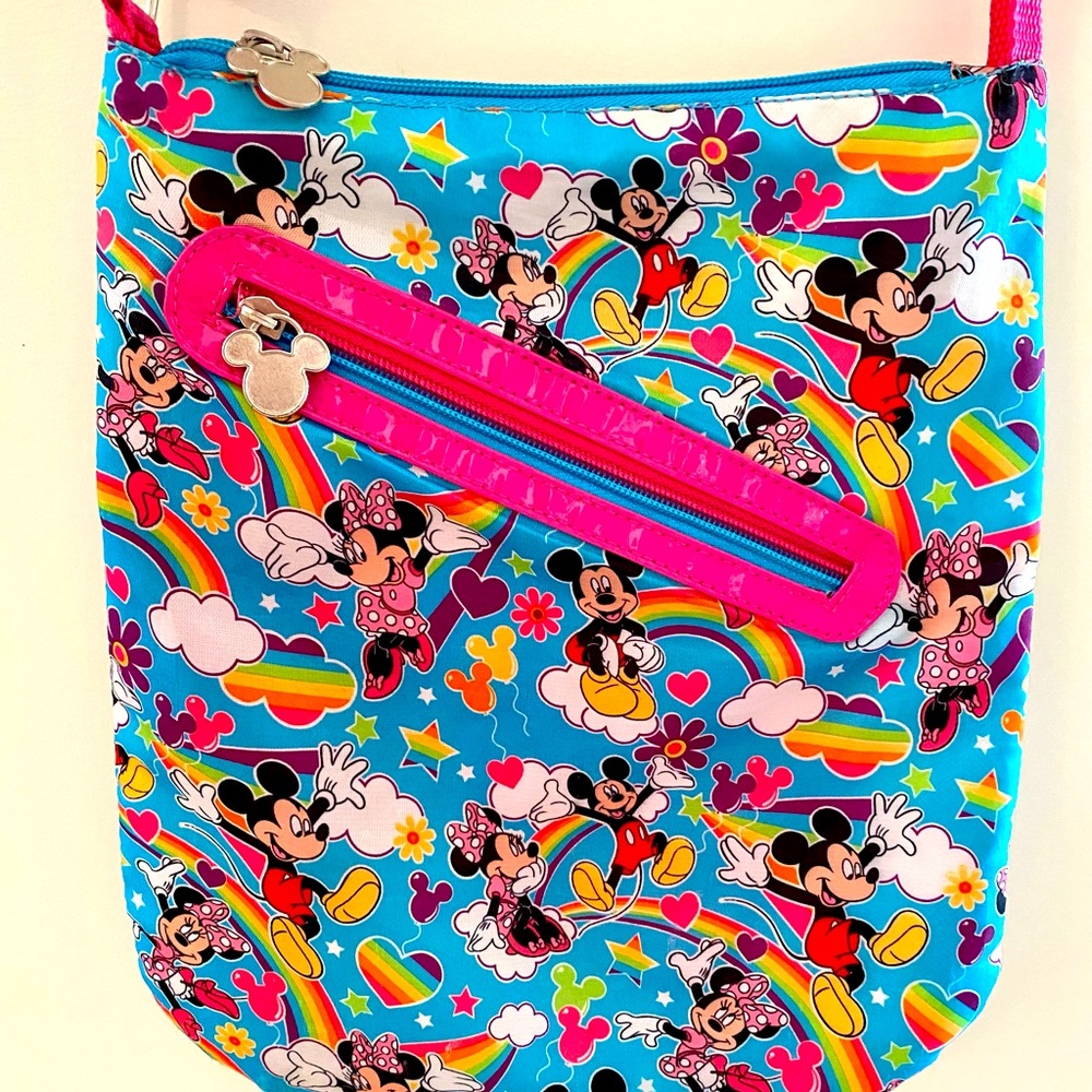 Girls Disney Shoulder Bag Mickey Minnie Mouse